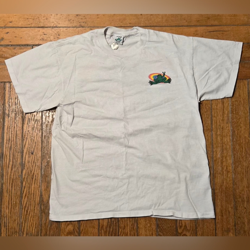 VTG 90s Peace Frogs Graphic T-shirt L